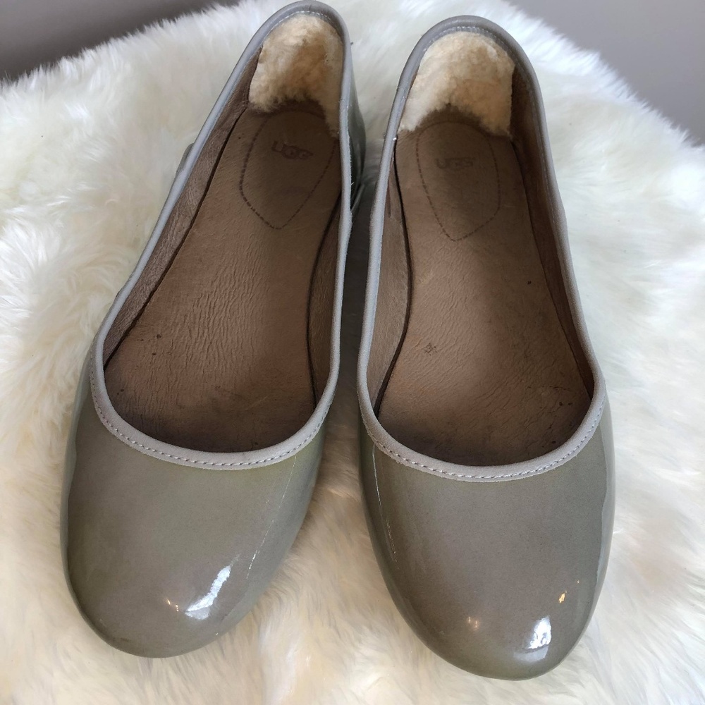 Ugg Antora Patent Ash UGGpure Ballet Flat 7.5